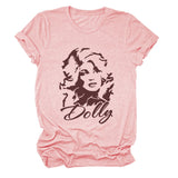 Dolly Fun Fashion Versatile Crew Neck Women's Short Sleeves