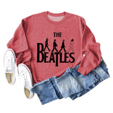 THE BEATLES CREWNECK LOOSE BOTTOMED LONG-SLEEVED SWEATSHIRT