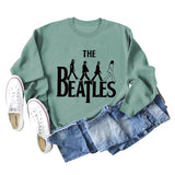 THE BEATLES CREWNECK LOOSE BOTTOMED LONG-SLEEVED SWEATSHIRT