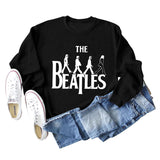 THE BEATLES CREWNECK LOOSE BOTTOMED LONG-SLEEVED SWEATSHIRT