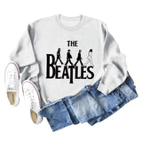 THE BEATLES CREWNECK LOOSE BOTTOMED LONG-SLEEVED SWEATSHIRT