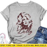 Dolly Fun Fashion Versatile Crew Neck Women's Short Sleeves