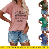 Why Y'all Trying, Casual Crewneck Short-sleeved Women's Top T-shirt