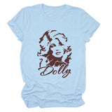 Dolly Fun Fashion Versatile Crew Neck Women's Short Sleeves