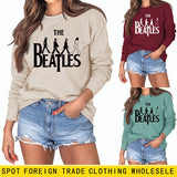 THE BEATLES CREWNECK LOOSE BOTTOMED LONG-SLEEVED SWEATSHIRT