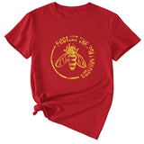 T-Shirt mit Aufdruck „Bee Protect The Pollinators“