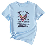 Just A Love Girl Fun Pattern Women's Short Sleeve Top T Shirt