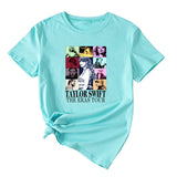 Fun Pattern T-shirt TAYLOR SWIFT Women's Casual Short Sleeve