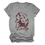 Dolly Fun Fashion Versatile Crew Neck Women's Short Sleeves