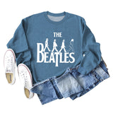 THE BEATLES CREWNECK LOOSE BOTTOMED LONG-SLEEVED SWEATSHIRT