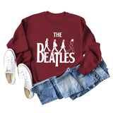 THE BEATLES CREWNECK LOOSE BOTTOMED LONG-SLEEVED SWEATSHIRT