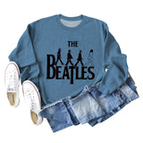 THE BEATLES CREWNECK LOOSE BOTTOMED LONG-SLEEVED SWEATSHIRT