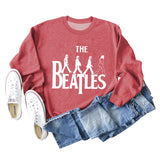 THE BEATLES CREWNECK LOOSE BOTTOMED LONG-SLEEVED SWEATSHIRT