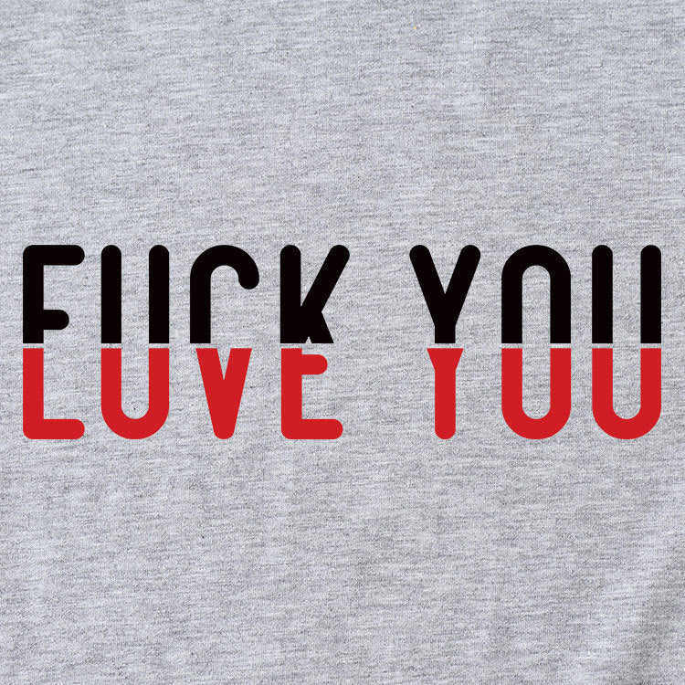 Fun printing love you casual short-sleeved comfortable simple versatile women's T-shirt