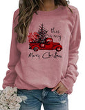 Women Long Sleeve Merry Christmas Sweater Christmas Shirt