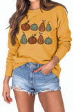 Women Halloween Crewneck Sweatshirt Long Sleeve Pumpkin Shirt