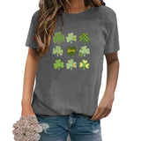 St. Patrick's Day Tees Women Shamrock Lucky Shirt