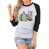 Women It's Fall Y'all Shirt 3/4 Raglan Sleeves Halloween Shirt