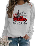 Women Long Sleeve Merry Christmas Sweater Christmas Shirt