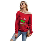 Women Dear Santa She's The Naughty One Christmas Shirt