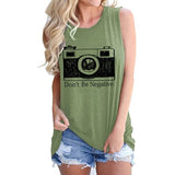 Women Don't Be Negative Shirt Funny Photographer T Shirt Positive Vibes Shirt