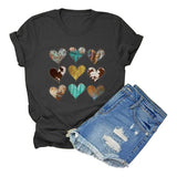 Love Heart Tee Women Valentines Day Gift Shirt