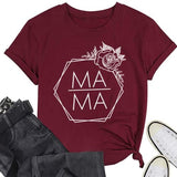 Rose Mama T Shirt for Women Short Sleeve Graphic Tees