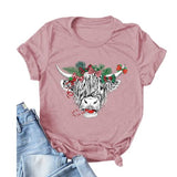 Women Cute Cow Tshirt Cow Lover Shirt