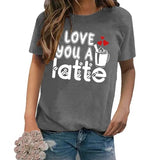 Women I Love You A Latte T Shirt Be Mine Valentine Tees