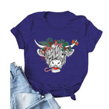 Women Cute Cow Tshirt Cow Lover Shirt