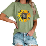 Gesegnete Nana Sonnenblume T-Shirt Frauen süße Oma Geschenk Tees