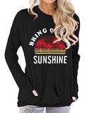 Women Bring On The Sunshine Long Sleeve Blouse with Pockets