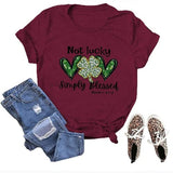 St Patty Tee Women Not Lucky Simply Blessed Shirt