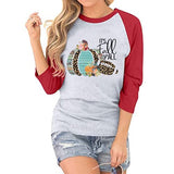 Women It's Fall Y'all Shirt 3/4 Raglan Sleeves Halloween Shirt