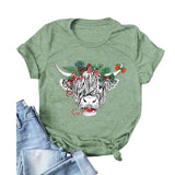 Women Cute Cow Tshirt Cow Lover Shirt