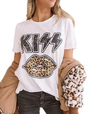 Women Kiss Leopard Lips T-Shirt