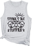 Women Schools Out for Summer Tank Graduate Summer Vacation Shirt