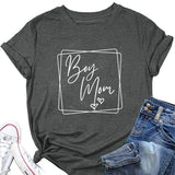 Boy Mom Shirt Women Tee Tops