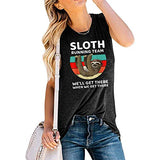 Women Sloth Hiking Team Shirt Cute Sloth Graphic Shirt