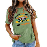 Women All The Cool Girls are Camping T-Shirt Camping Shirt Camper Shirt for Women