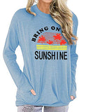 Women Bring On The Sunshine Long Sleeve Blouse with Pockets