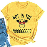 Women Not in The Mood Cow Shirt Funny Cow Shirt