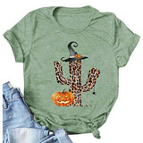 Women Pumpkin Cactus Shirt Halloween Pumpkin Shirt