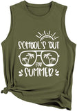 Women Schools Out for Summer Tank Graduate Summer Vacation Shirt