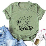 Women Just Breathe T-Shirt Hope Shirt