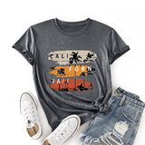 Women California Tshirt Cali Shirt Palm Tree Tee Tops