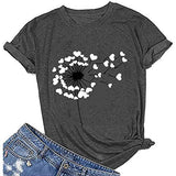 Women Love Dandelion Graphics Tee Shirt Graphic Tee Women