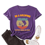 Women Funny Goldfish T Shirt Be A Goldfish Graphic Shirt