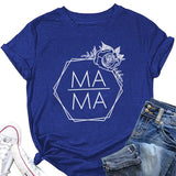 Rose Mama T Shirt for Women Short Sleeve Graphic Tees