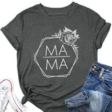 Rose Mama T Shirt for Women Short Sleeve Graphic Tees